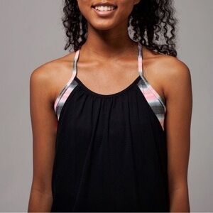 Ivivva by Lululemon Double Dutch Active Tank Top Size 14 Blue/Black